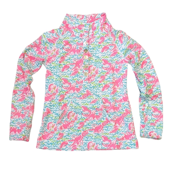 Lilly Pulitzer Tops - Lilly Pulitzer Captain Popover Pullover Lobstah Roll Pop-Up Small